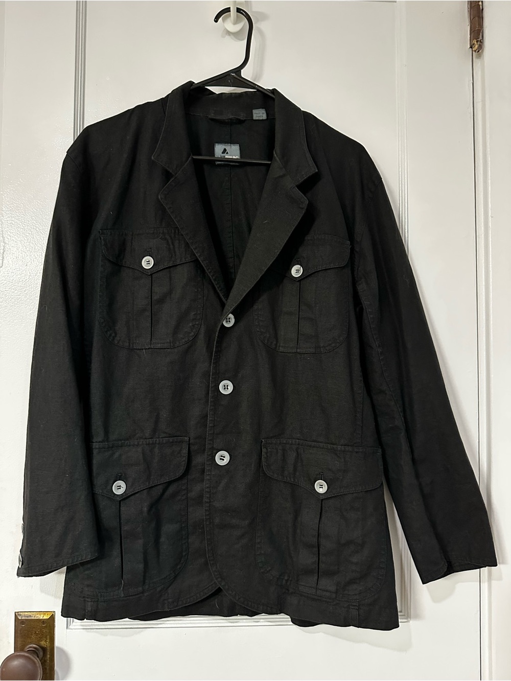 Liz Claiborne Black Military Field Jacket